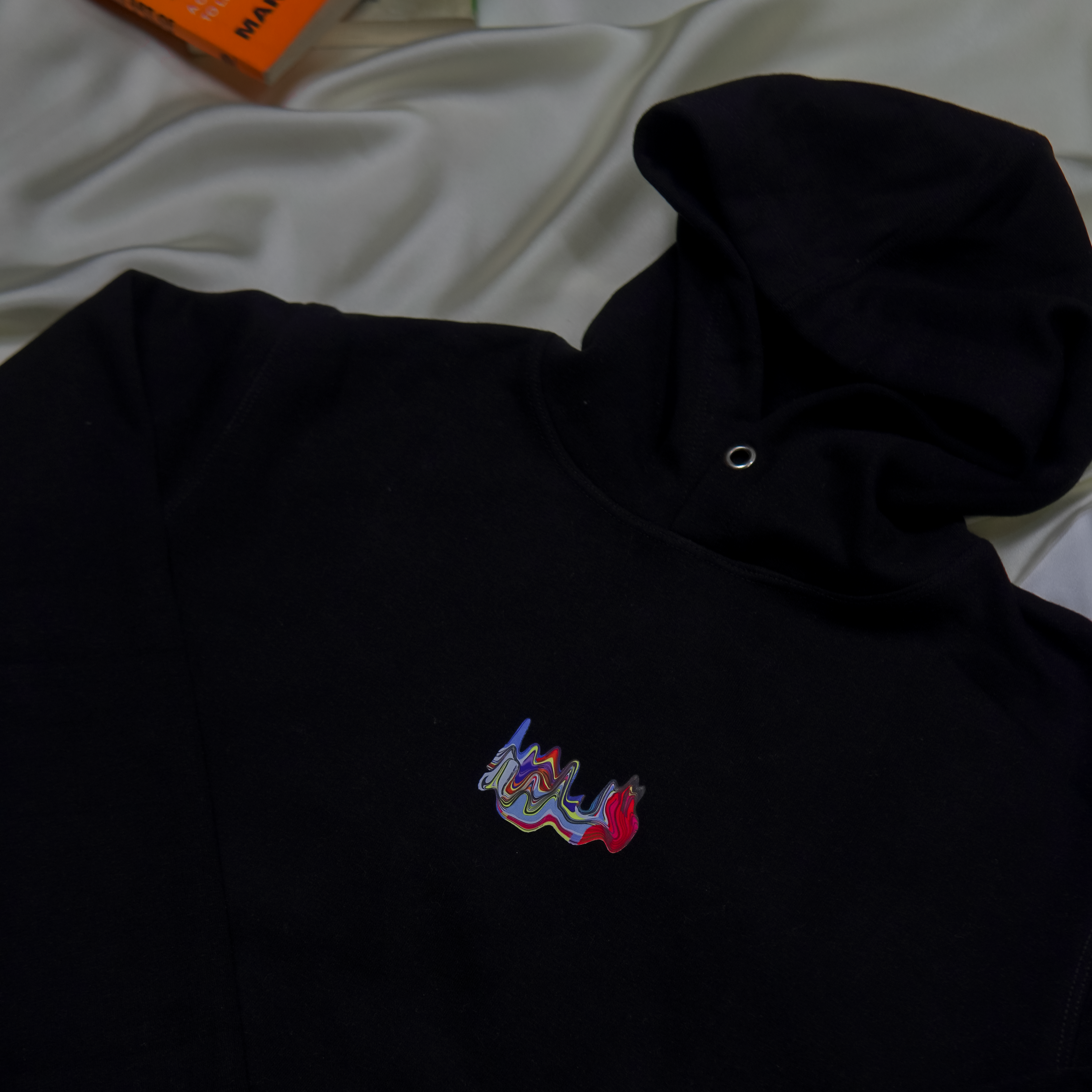 HOODIE 048 - The "Chroma Warp" Abstract Hoodie