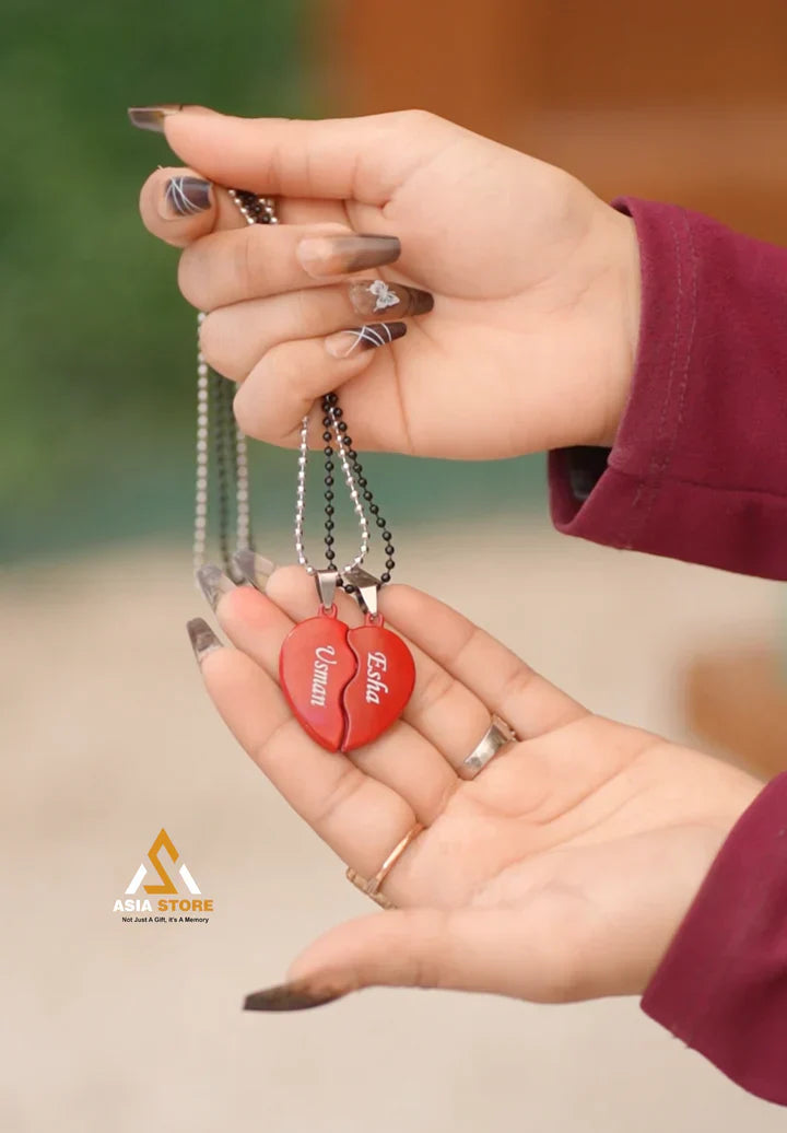 Broken Heart Couple Locket