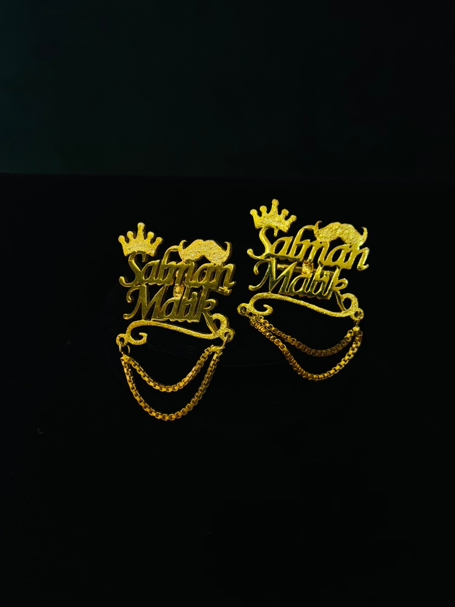 Customize Name Cufflink with Chain