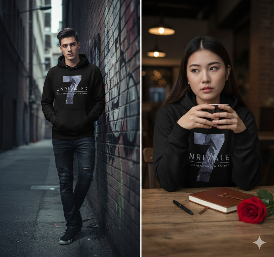 Hoodie 098 - "UNRIVALED' Not Comparable to Others