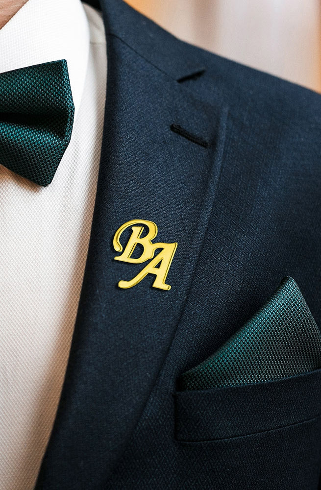 Initial Alphabet Coat pin - MEN