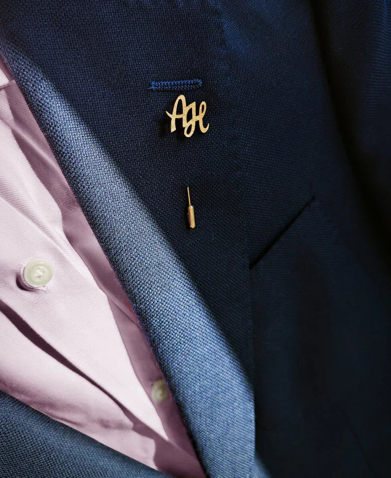 Initial Alphabet Coat pin - MEN