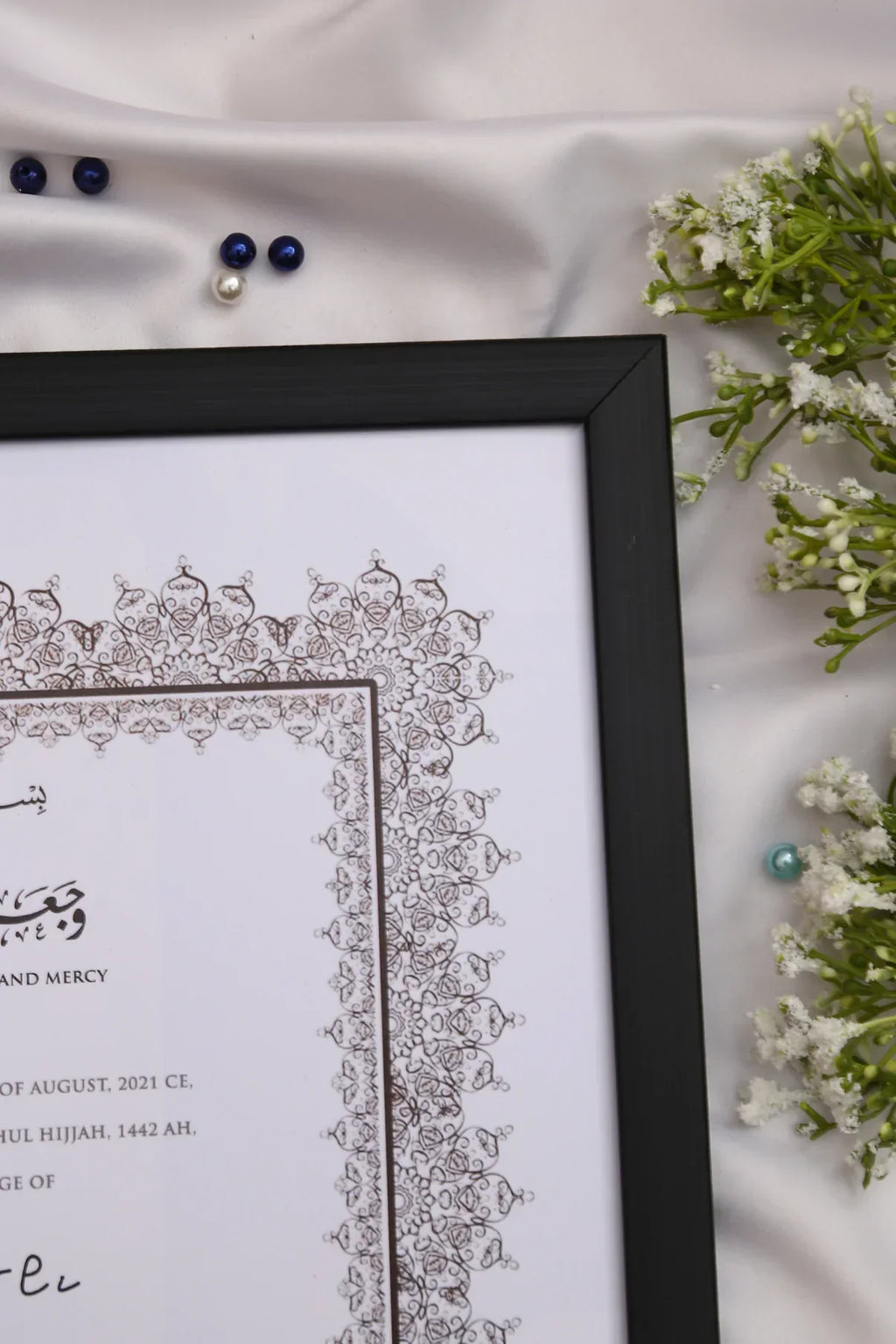 Custom Nikah Frame #2