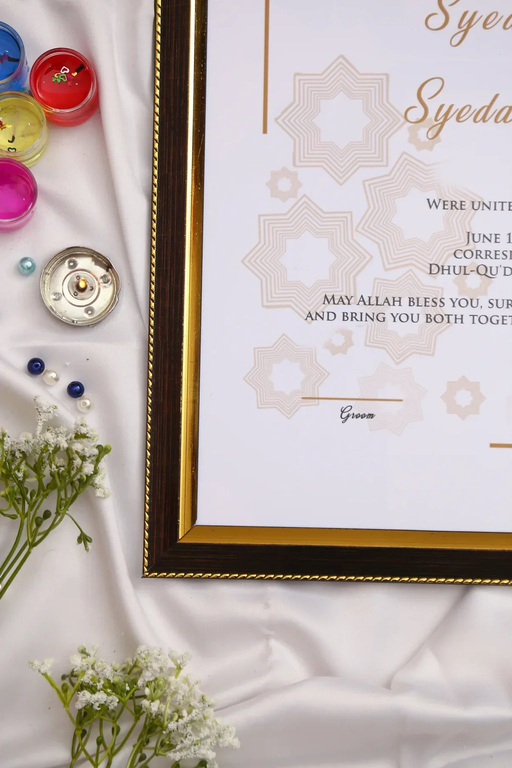 Custom Nikah Frame #1