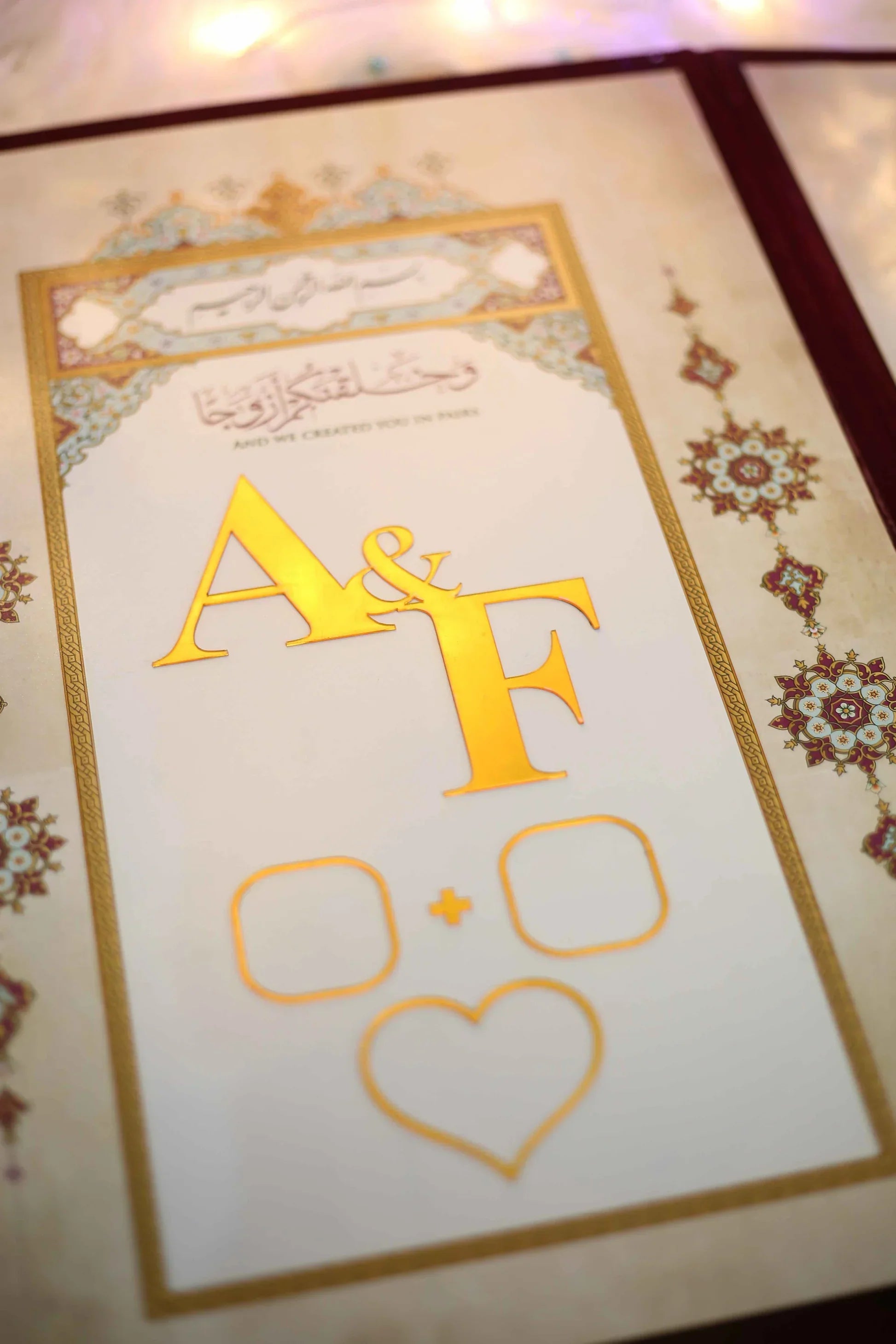 Nikkah Booklet | Maroon