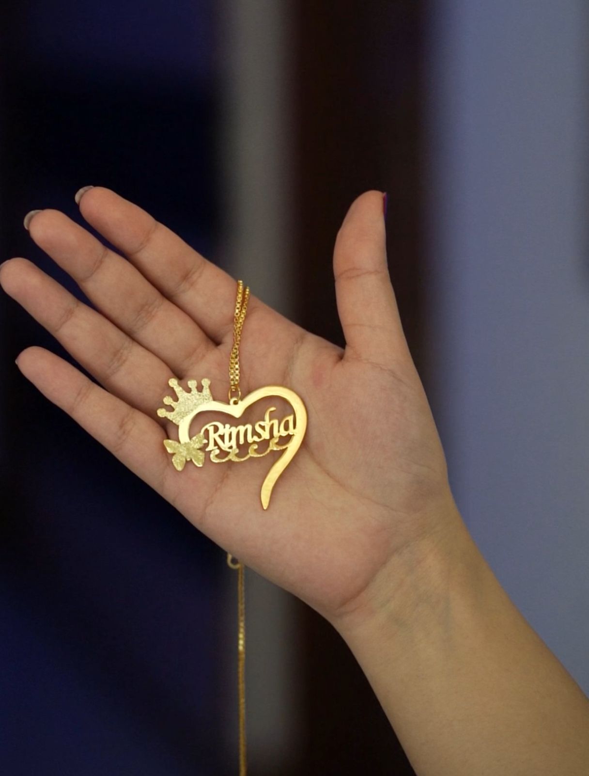 Heart Style Name Necklaces