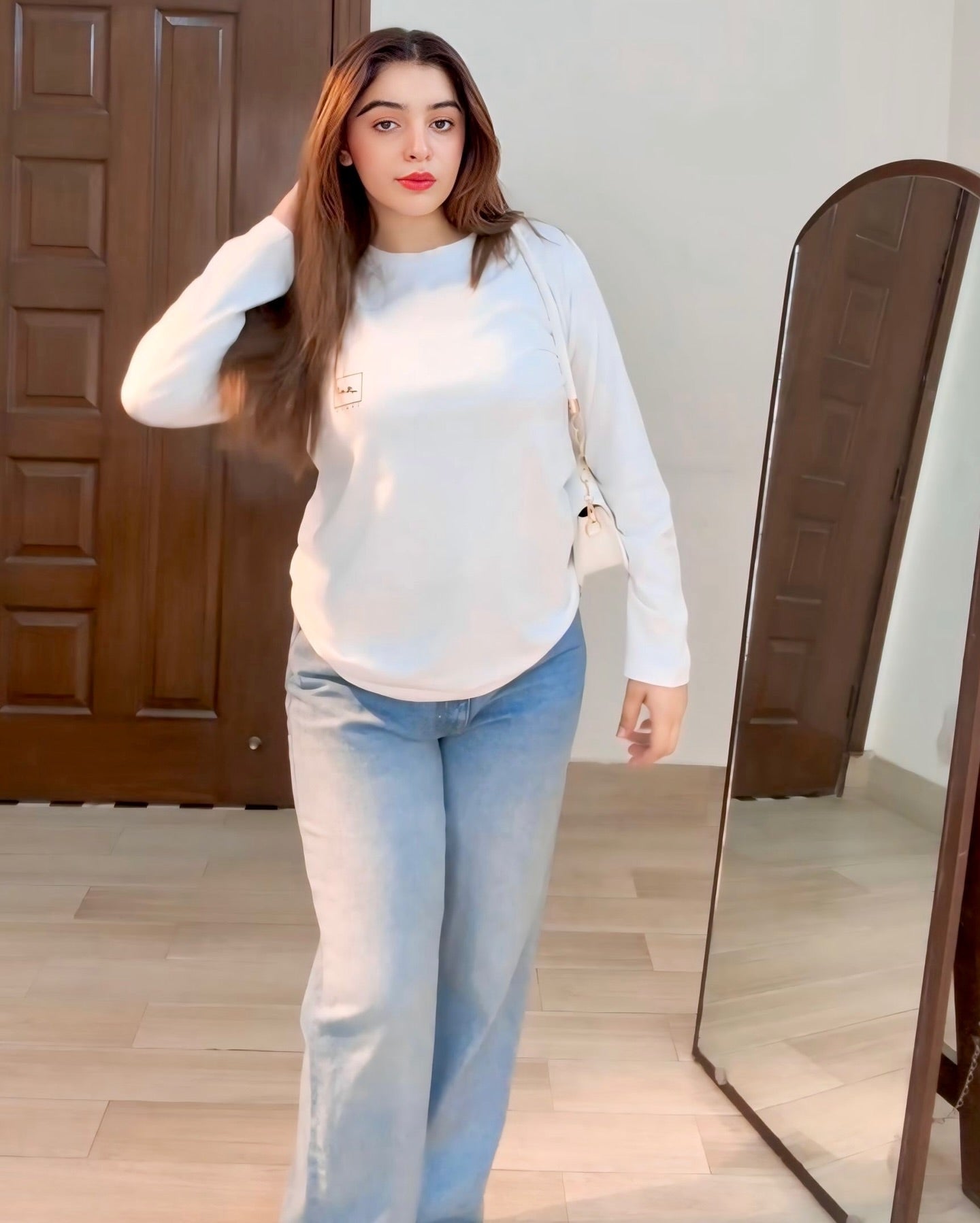 Print Full Sleeve Cotton T-Shirt | Modern Minimal Style