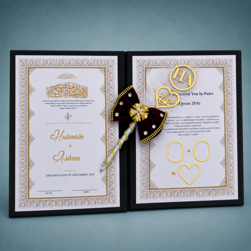 Luxury Wedding Certificate Set