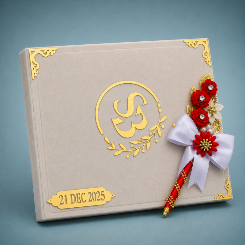 Pearl White Signature Nikkah Set