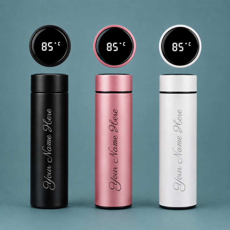 Customize Led Smart Water Bottle Digital Thermos Temperature Display