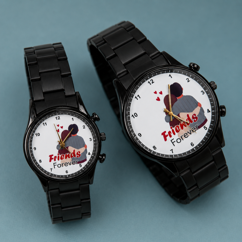 Customize Name Printed Couple Watches