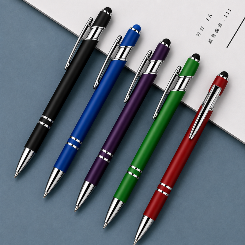 Customized Premium Quality Stylus Tip Metal Ballpoint