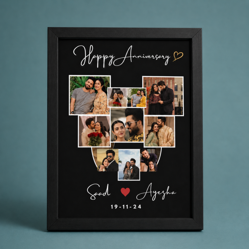 Beautiful Customized Frame for Anniversary- Anniversary gift – Customized gift